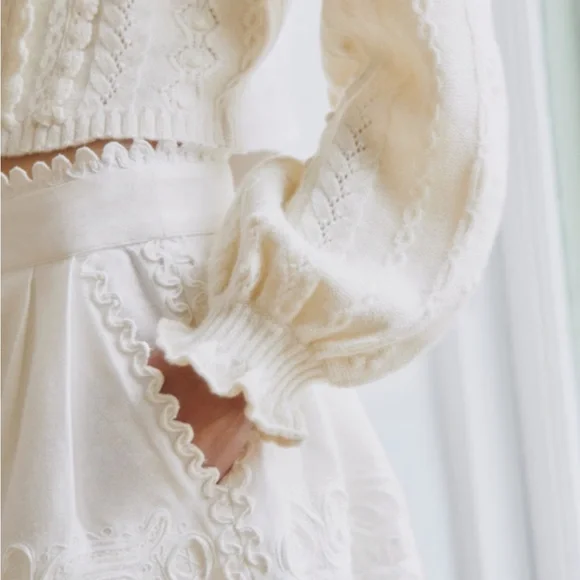 Sezane x SEA NY Aurelie Cardigan in Ecru - Picture 9 of 10